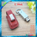 Promotional High Quality PU Leather USB Flash Drive, High Speed USB Flash Drive oem